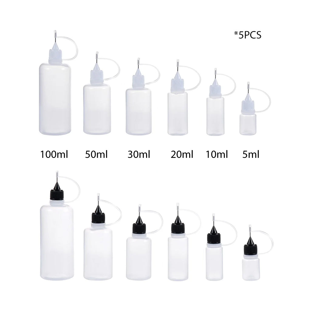 Reusable Needle Tip Bottle *5 (lot) : 5/10/20/30/50/100ML