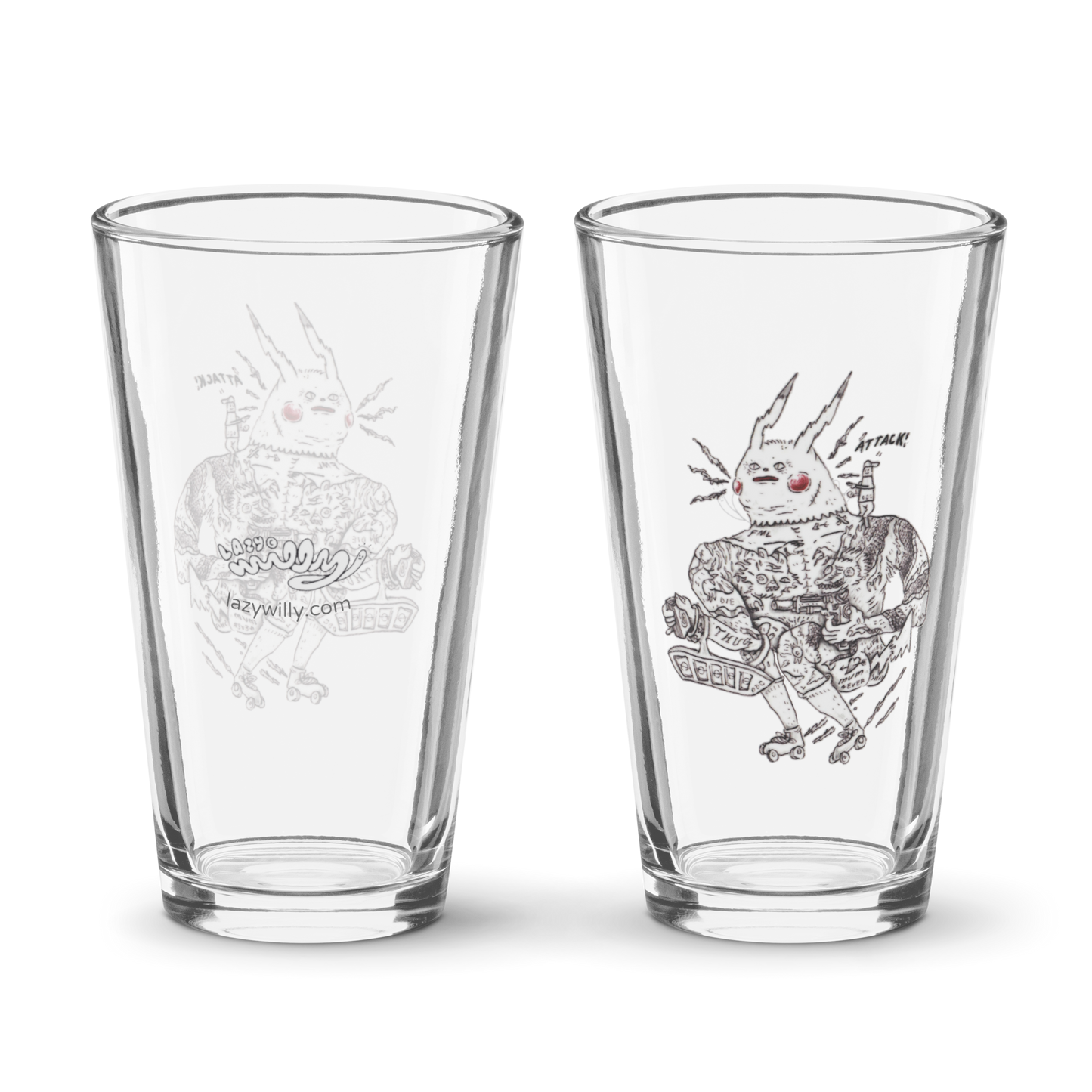 attack ! glass